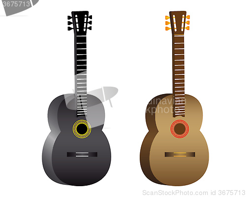 Image of two guitars