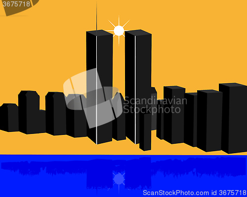 Image of two twin towers