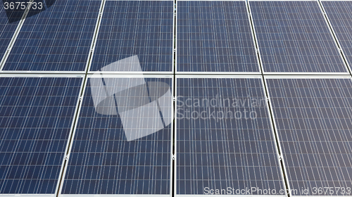 Image of Photovoltaic modules in front