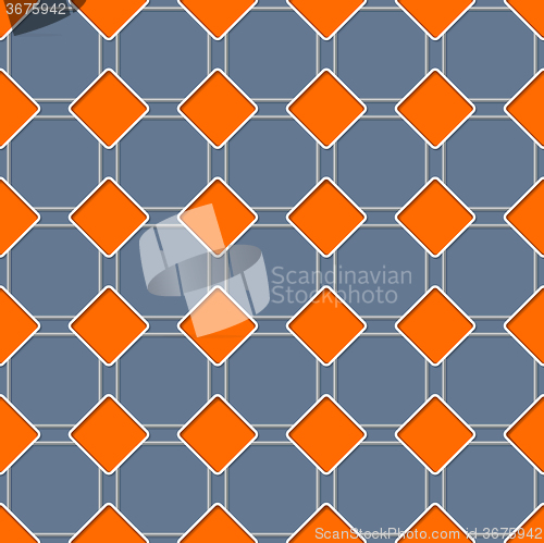Image of Seamless rhomb pattern with 3d effect