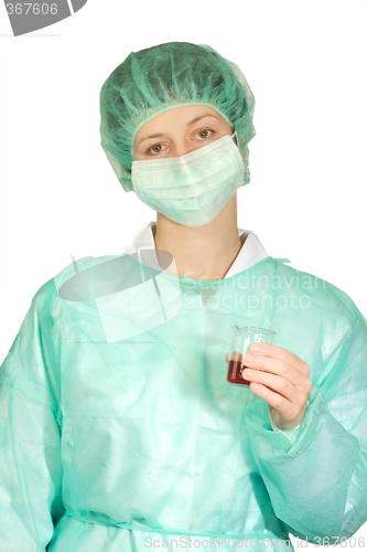 Image of Female lab assistant