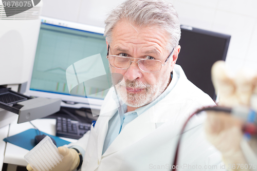 Image of Life scientist researching in the laboratory.