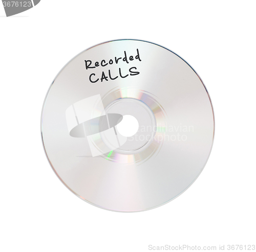 Image of CD or DVD isolated