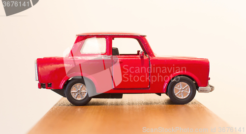 Image of Red toy car