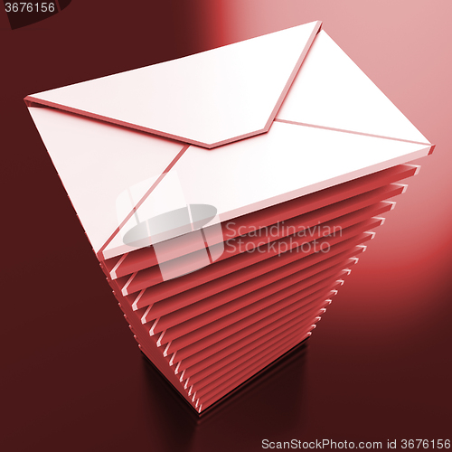 Image of Envelopes Shows E-mail Message Inbox Mailbox