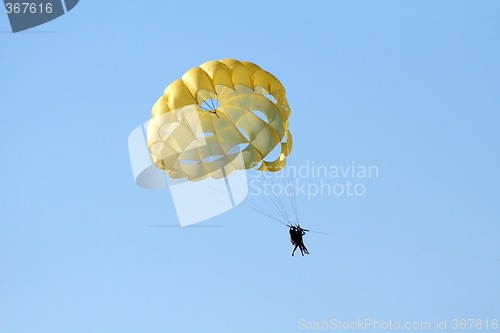 Image of Parachute over the ocean
