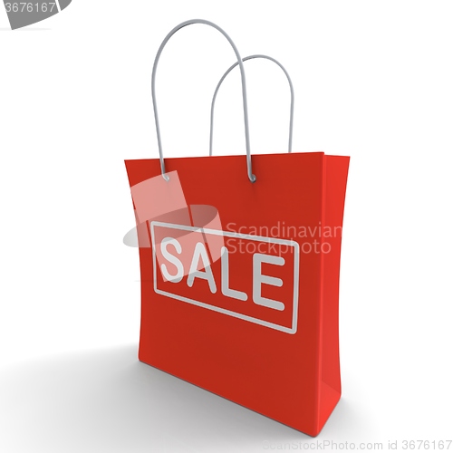 Image of Sale Bag Shows Discount Or Promo