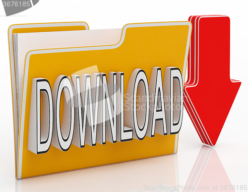 Image of Download File Shows Downloading Software