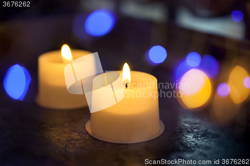 Image of candles and lights