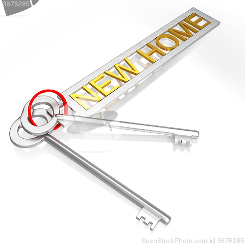 Image of New Home Key Shows Moving To House