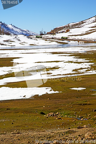 Image of hill in   africa morocco the   ground isolated 