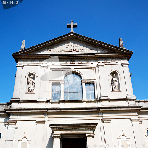 Image of heritage  old architecture in italy europe milan religion       