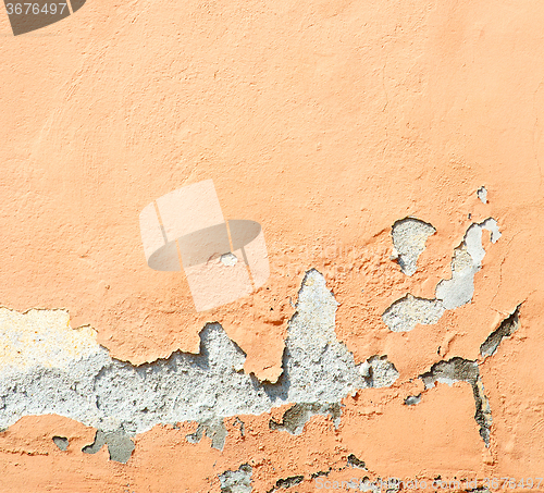 Image of  cracked  step   brick in  italy old wall and texture material t