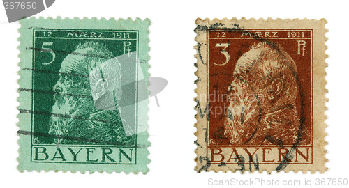 Image of Vintage post stamps