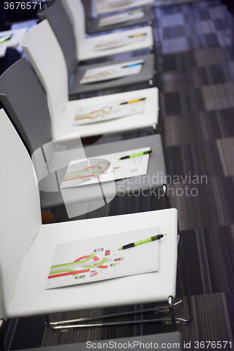 Image of conference room chairs details