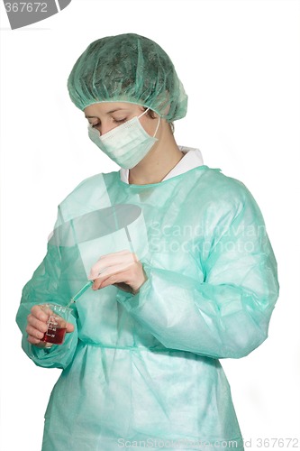 Image of With surgical mask