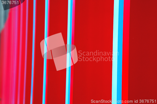 Image of blue red abstract metal in englan london railing steel and backg