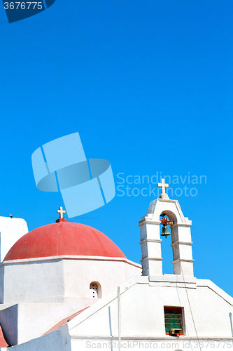 Image of  mykonos old     background  and the sky