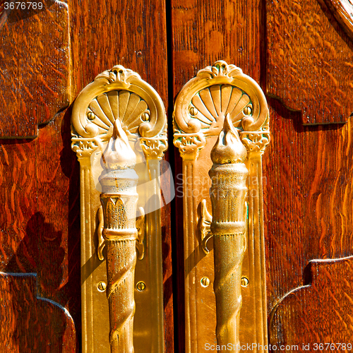 Image of old london door in england and wood ancien abstract hinged 