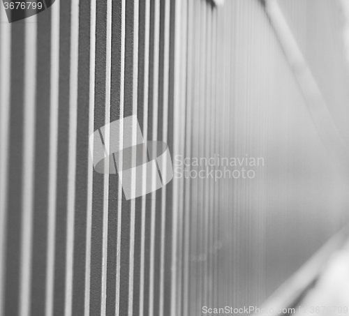 Image of abstract metal in englan london railing steel and background