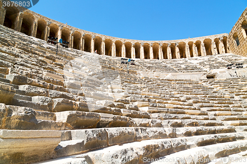 Image of in turkey europe aspendos the  and gray