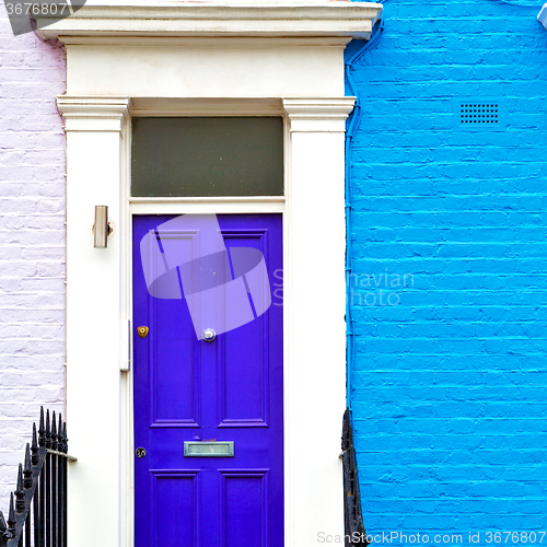 Image of notting hill in london england old suburban and antique     wall