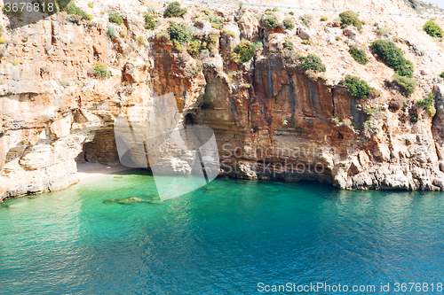 Image of asia in thurkey antalya lycia   water rocks   the nature