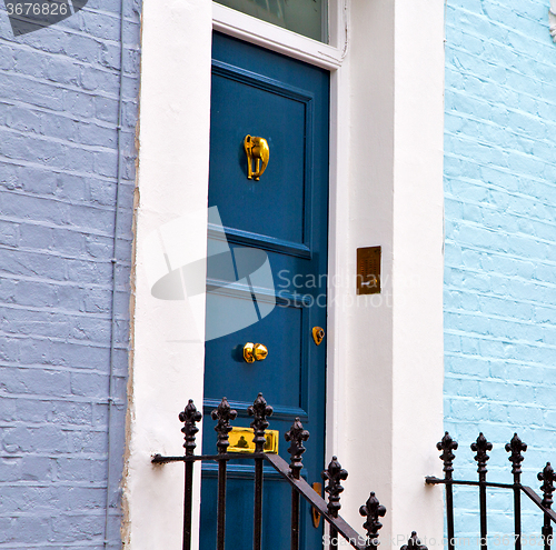 Image of notting hill in london england old suburban and antique     wall