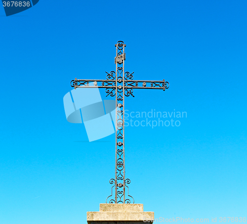 Image of  catholic     abstract sacred  cross in italy europe and the sky