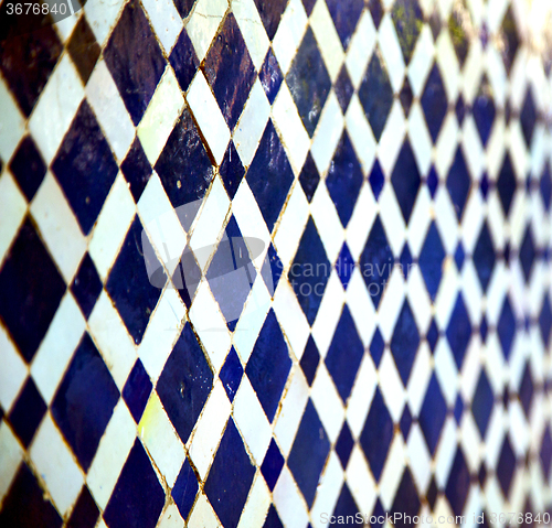 Image of abstract morocco in africa  tile the colorated pavement   backgr