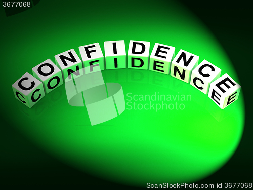 Image of Confidence Letters Mean Believe In Yourself And Certainty