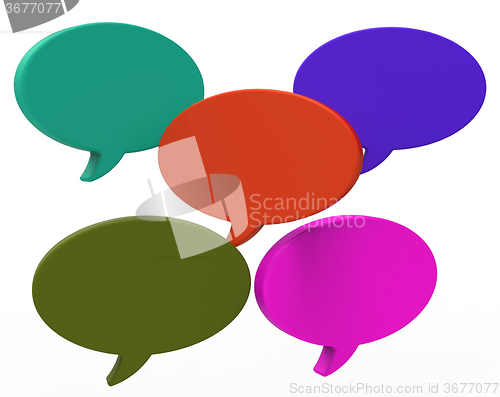 Image of Blank Speech Balloon Shows Copyspace For Thought Chat Or Idea