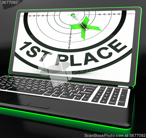 Image of 1st Place On Laptop Showing Targeting Victory