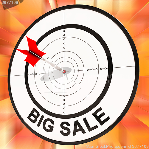 Image of Big Sale Shows Discount And Cheap Pricing