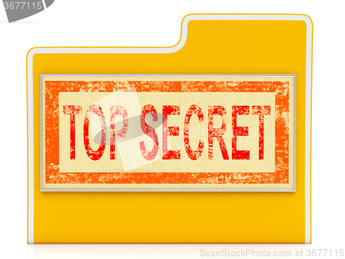 Image of Top Secret File Shows Confidential Folder Or Files