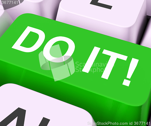 Image of Do It Key Means Act Or Take Action Now\r