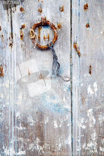 Image of rusty  brown    morocco in africa   old wood   