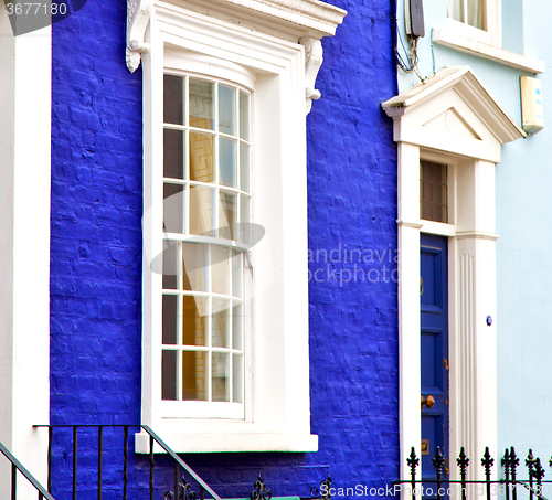 Image of notting hill in london england old suburban and antique     wall