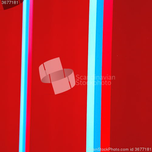 Image of blue red abstract metal in englan london railing steel and backg