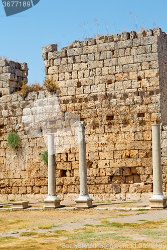 Image of  in  perge old  temple 