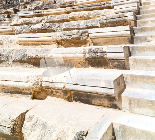 Image of sky in turkey europe aspendos the old theatre abstract texture o