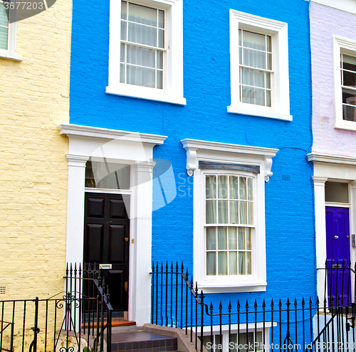 Image of notting hill in london england old suburban and antique     wall