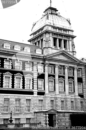 Image of old construction in england europe london wall antique and light