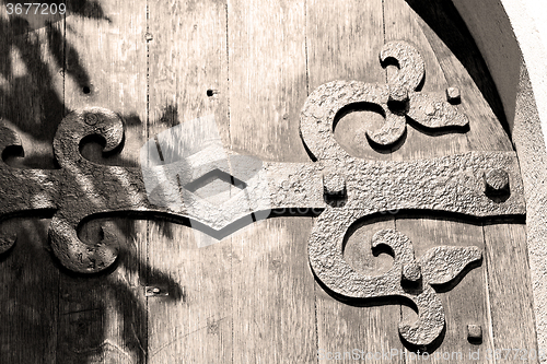 Image of old london door in england and wood ancien abstract hinged 