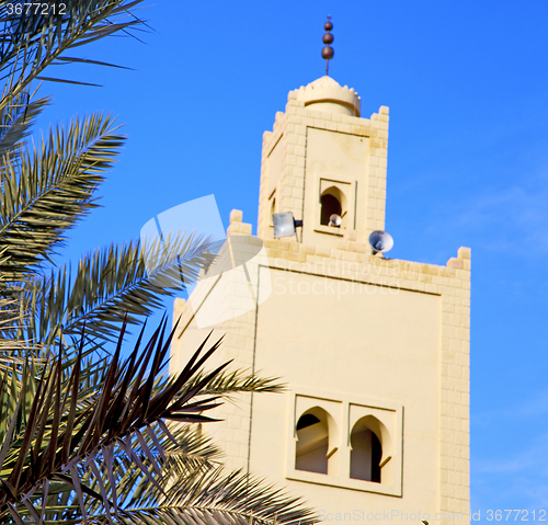 Image of  the history  symbol  in morocco  africa  minaret religion and  