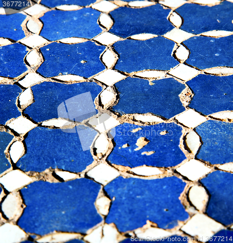 Image of abstract morocco in africa  tile the colorated pavement   backgr