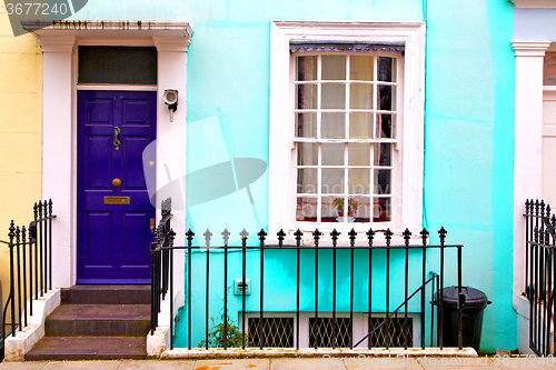 Image of notting hill in old suburban       wall door 