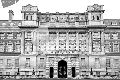 Image of old construction in england europe london wall antique and light