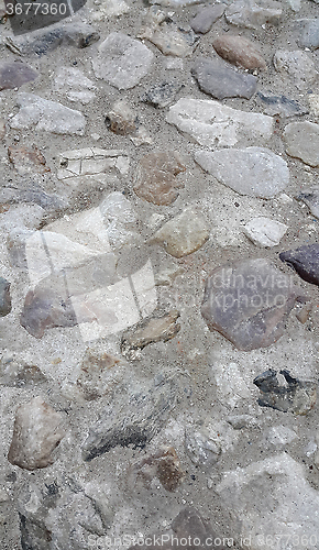 Image of Road surface paved with rough stones