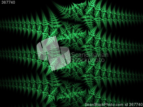 Image of Green floral fractal